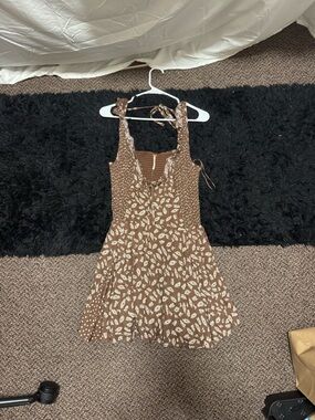 Free People Brown Floral Maxi Dress